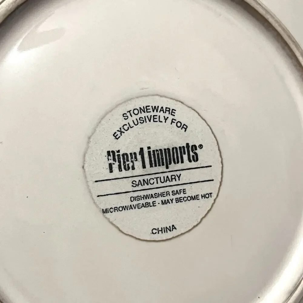 Pier 1 Stoneware SANCTUARY Salad Plate(s) Set of 2 8.5
